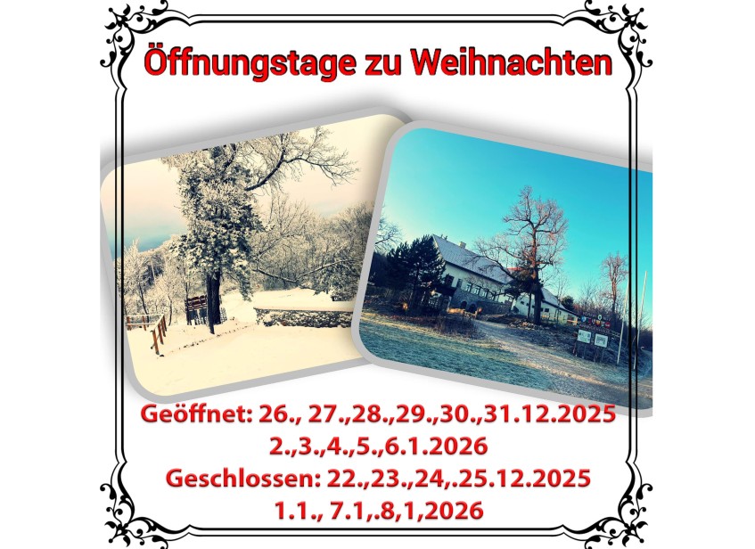 Öffnungstage Weihnachten 2025